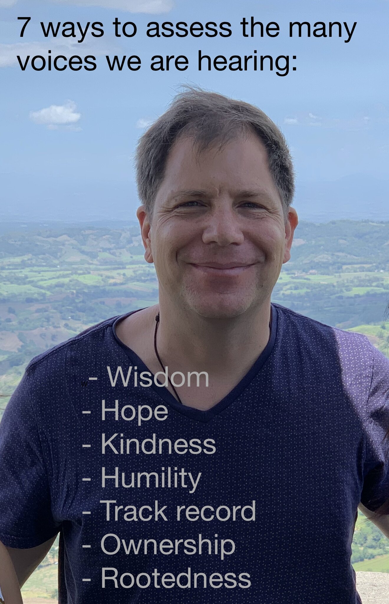 Seven ways to assess the many voices we are hearing